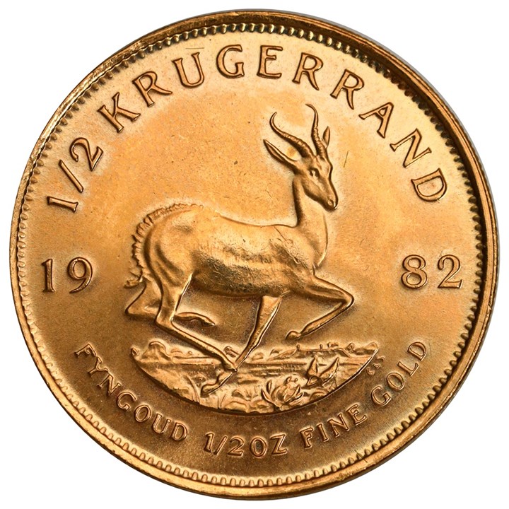 Sør-Afrika 1/2 Krugerrand 1982 UNC