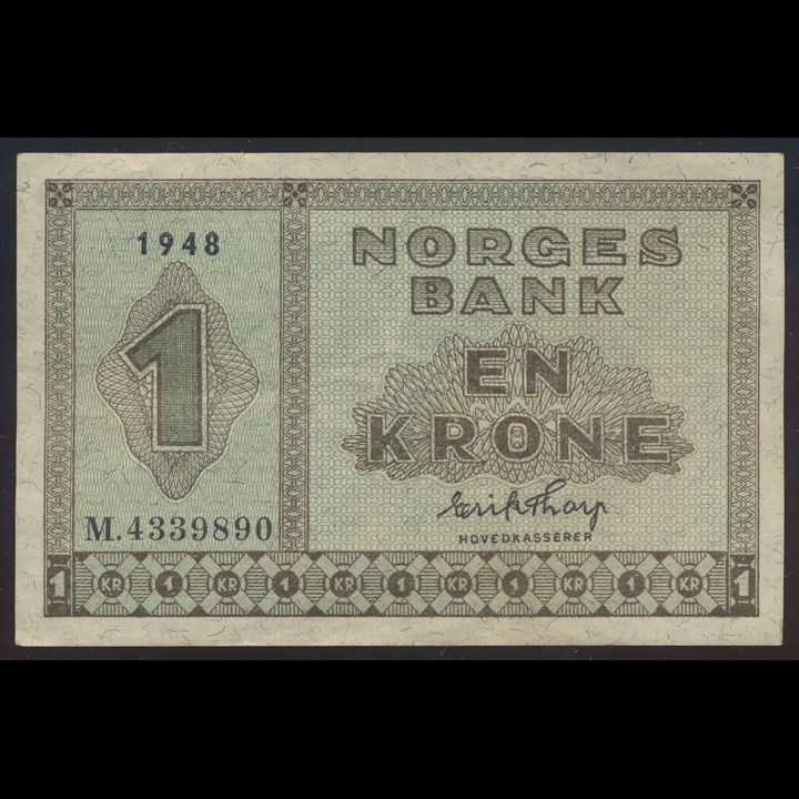 1 Krone 1948 M Kv 1/1+
