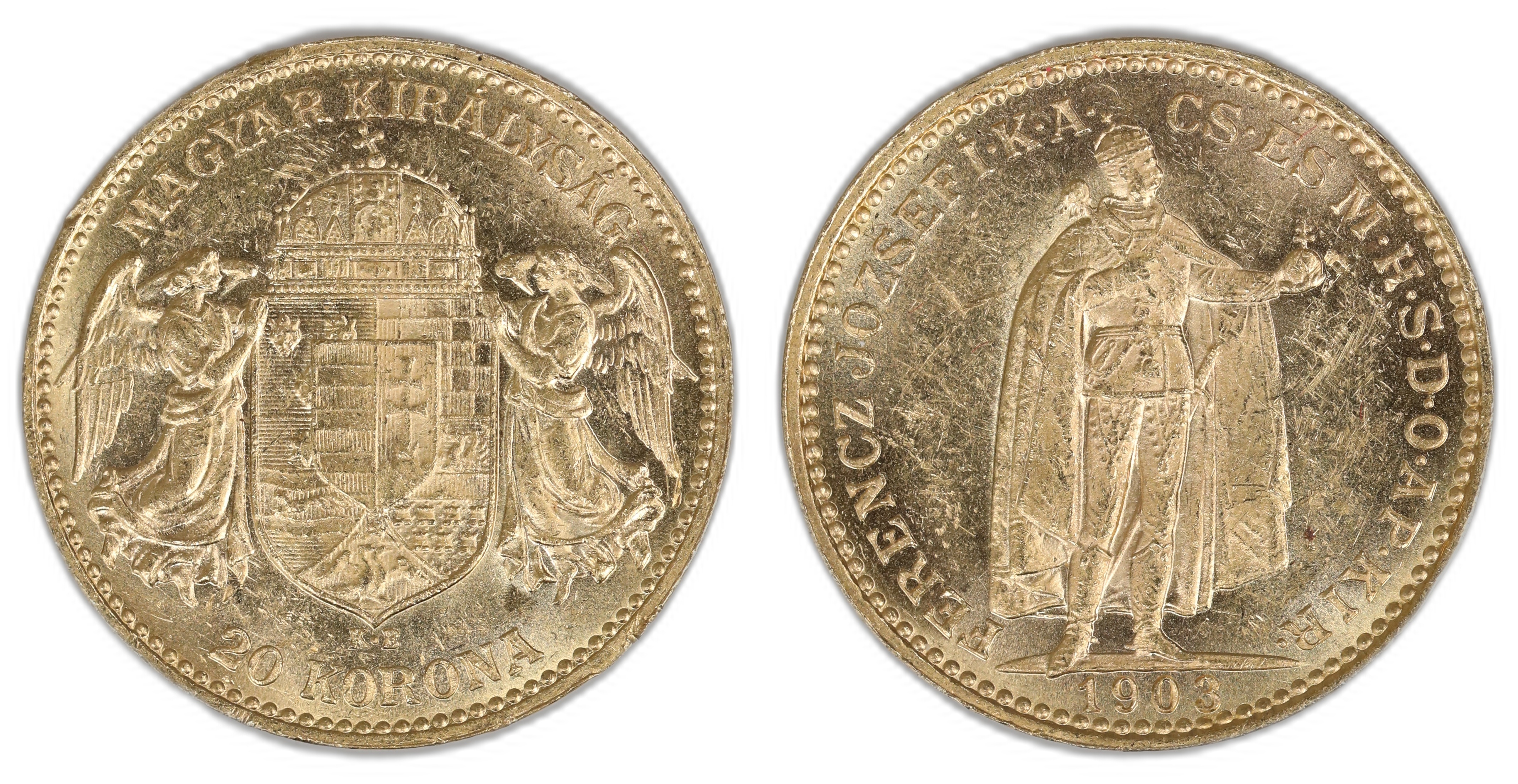 Hungary 20 Korona 1903-KB  Kv: UNC