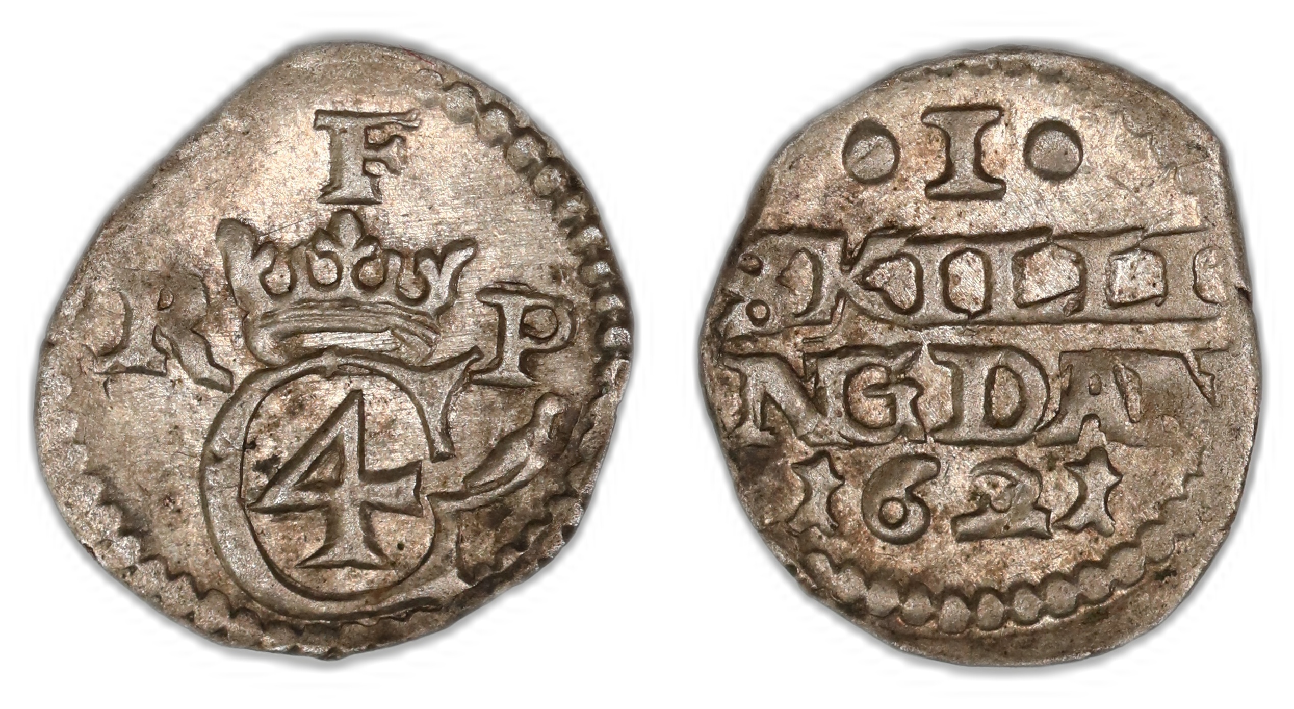 Danmark 1 Skilling 1621  Kv: 01 (UNC)
