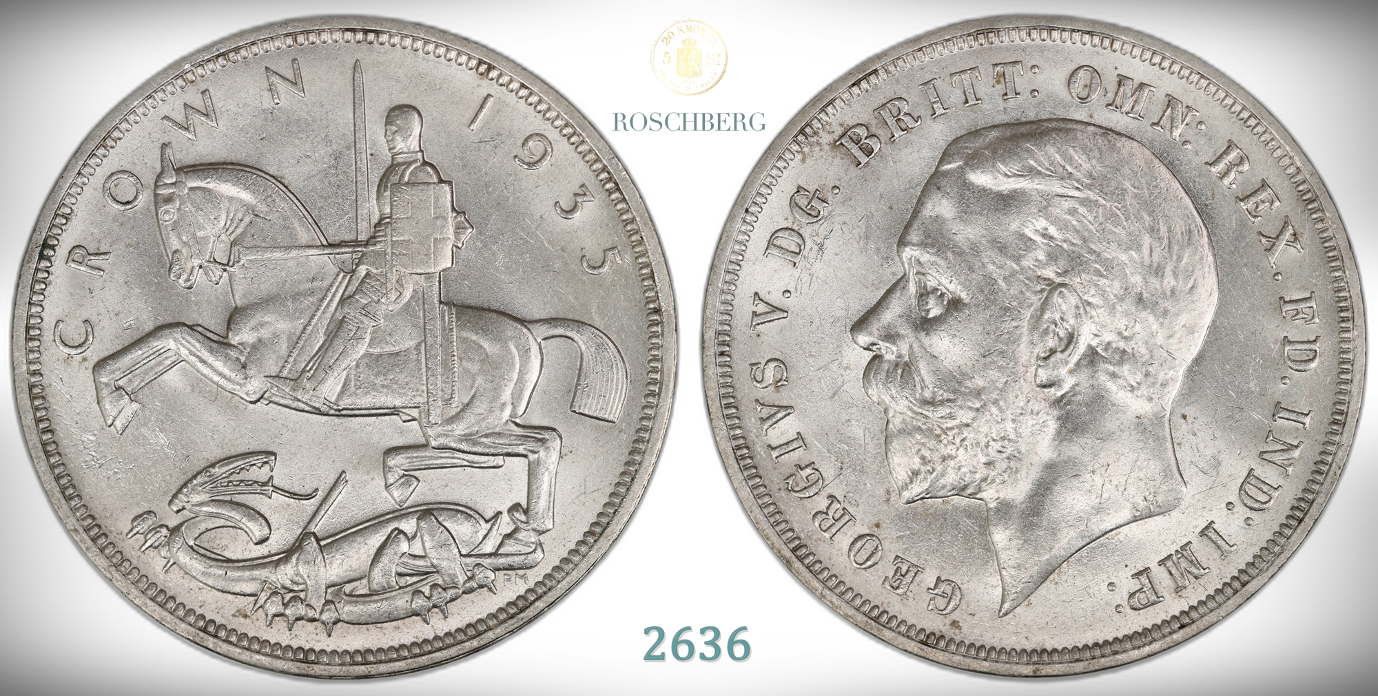 Great Britain Crown 1935  Kv: UNC