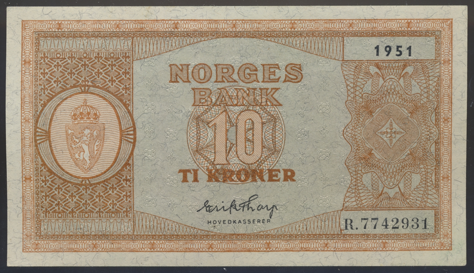 10 Kroner 1951 R Kv 01