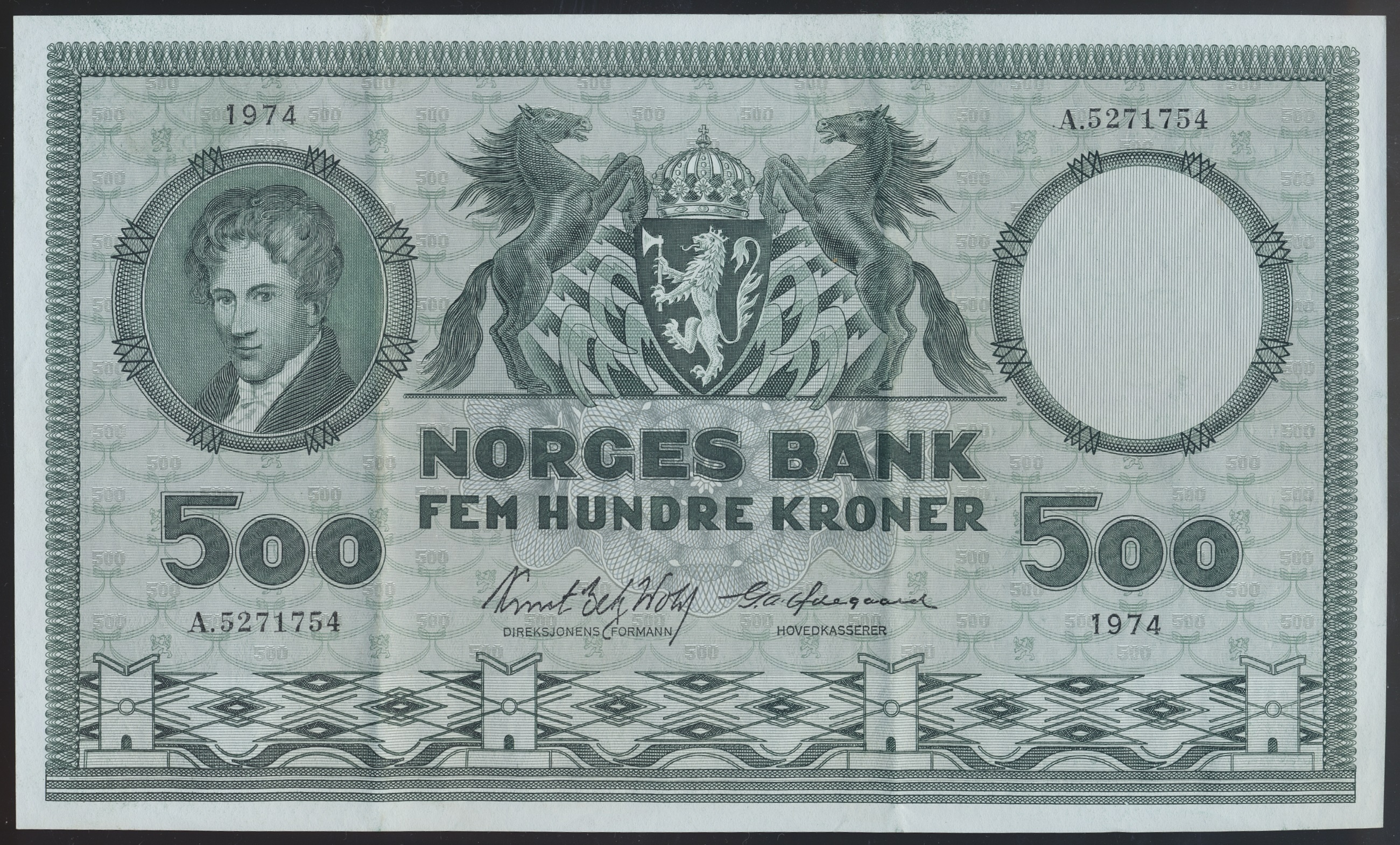 500 Kroner 1974 A Kv 01
