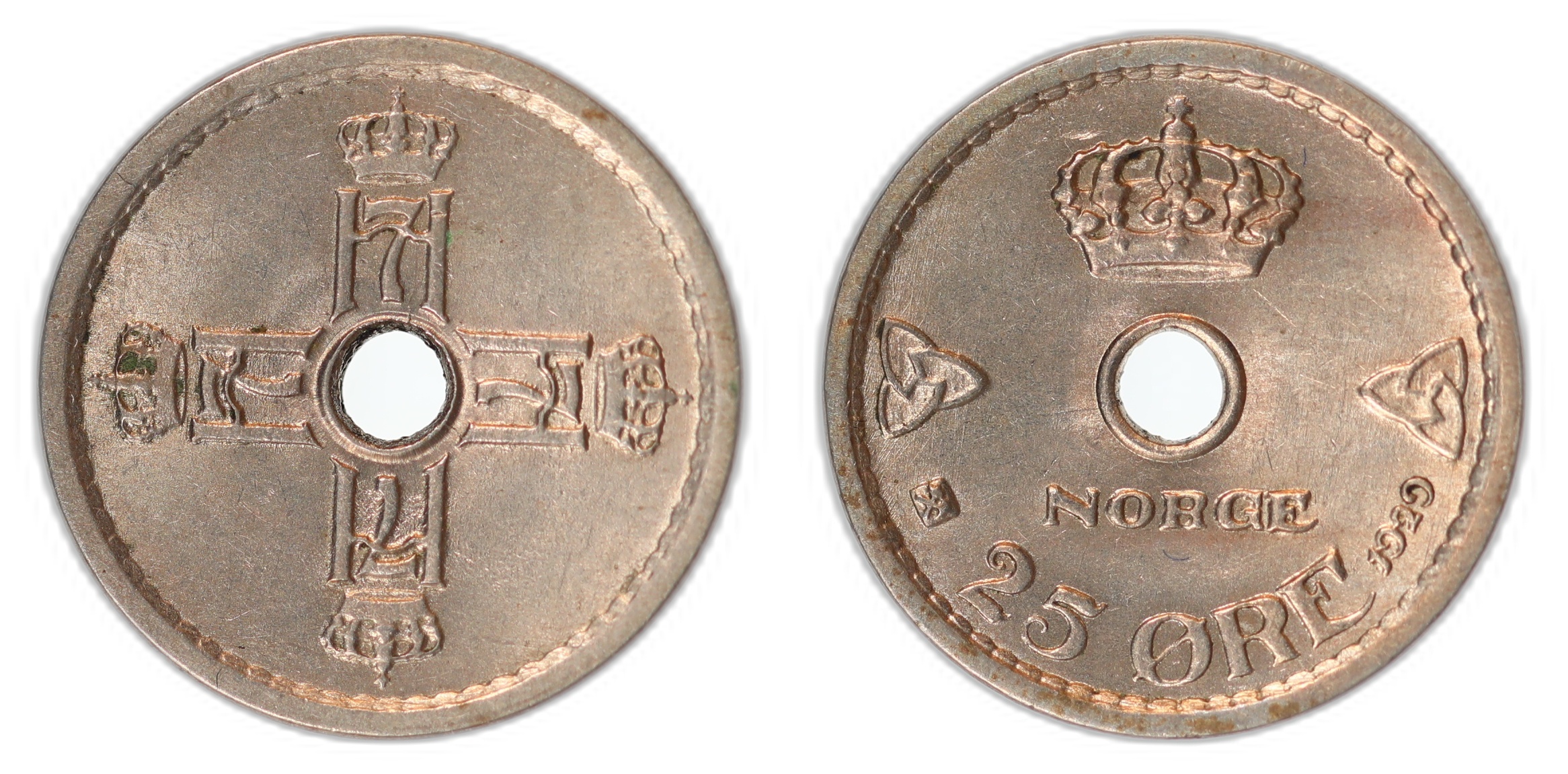 Norge 25 Øre 1929 Kv 0/01
