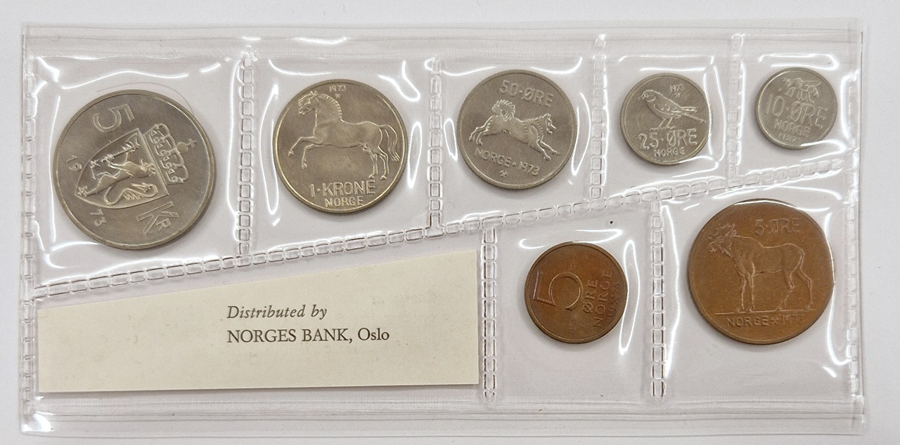 Myntsett 1973 Mykplast