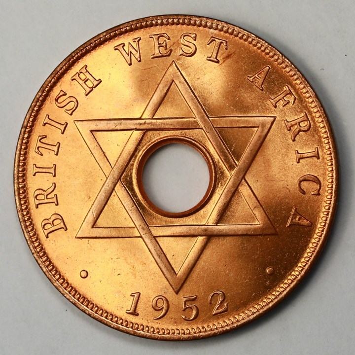 Britisk Vest-Afrika Penny 1952 H Kv 0