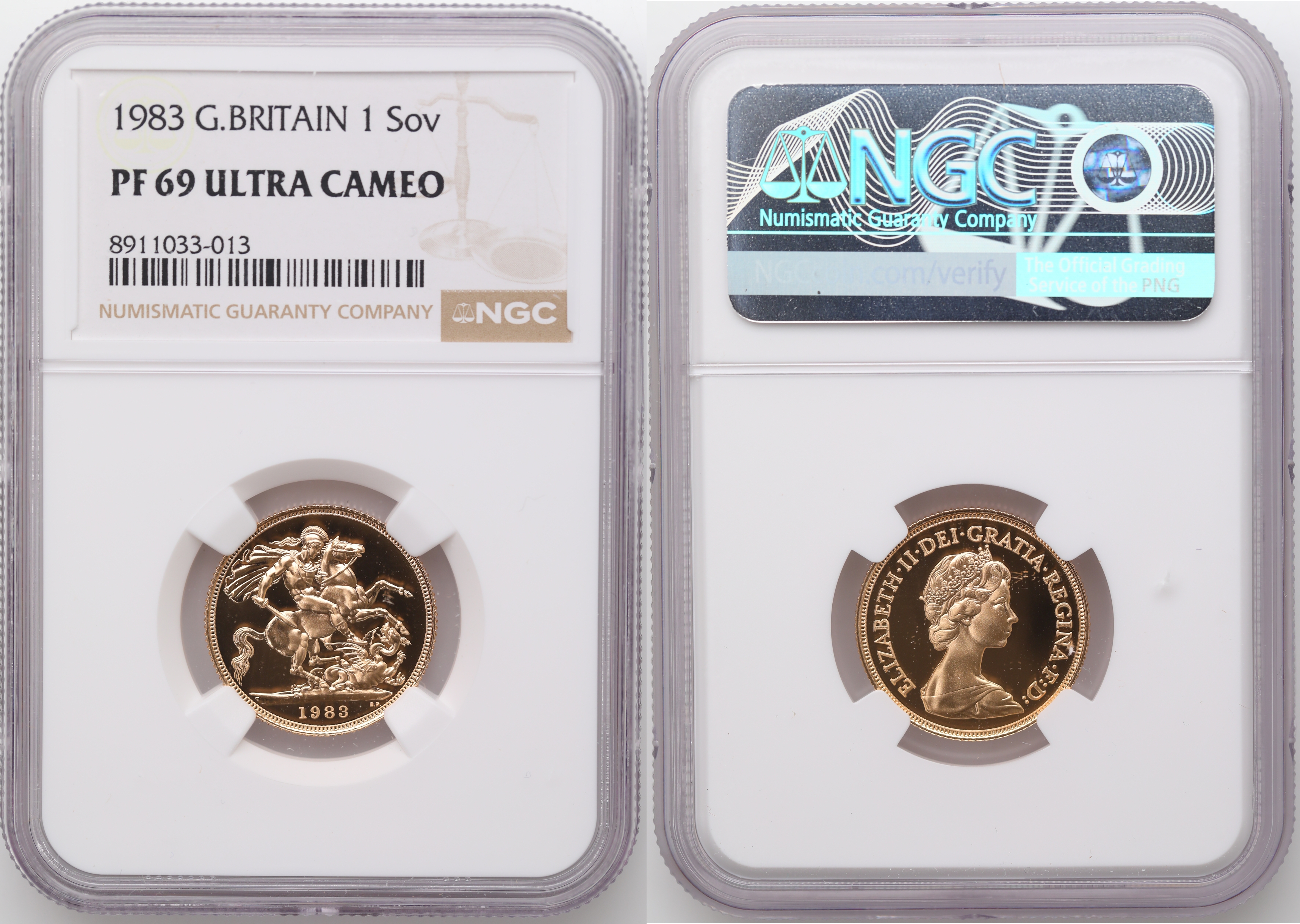 Great Britain Sovereign 1983  Kv: NGC PF69UCAM