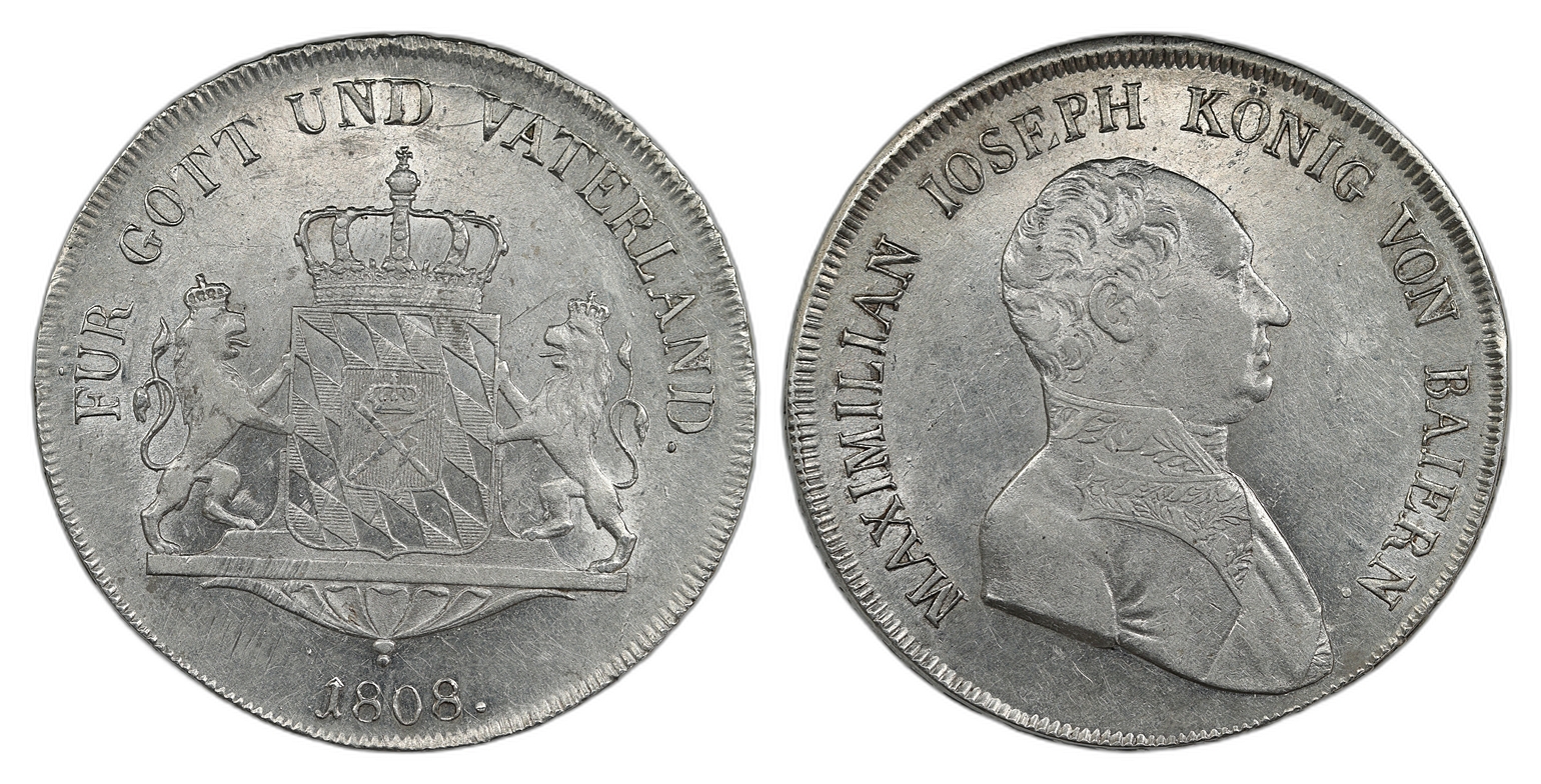 Germany - Bavaria Thaler 1818 Kv: AU