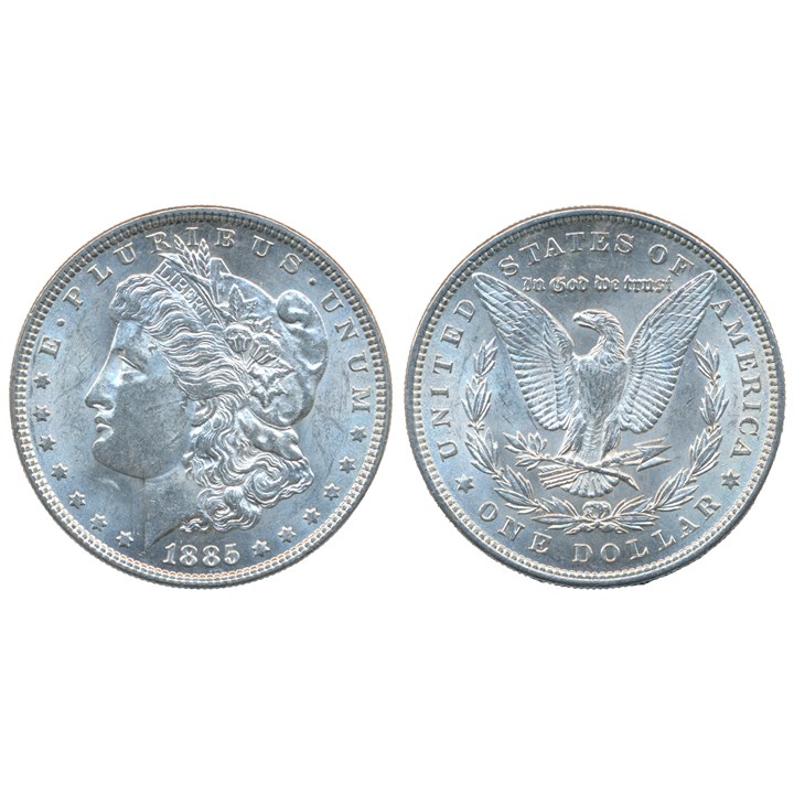 USA Morgandollar 1885 Kv 0/01