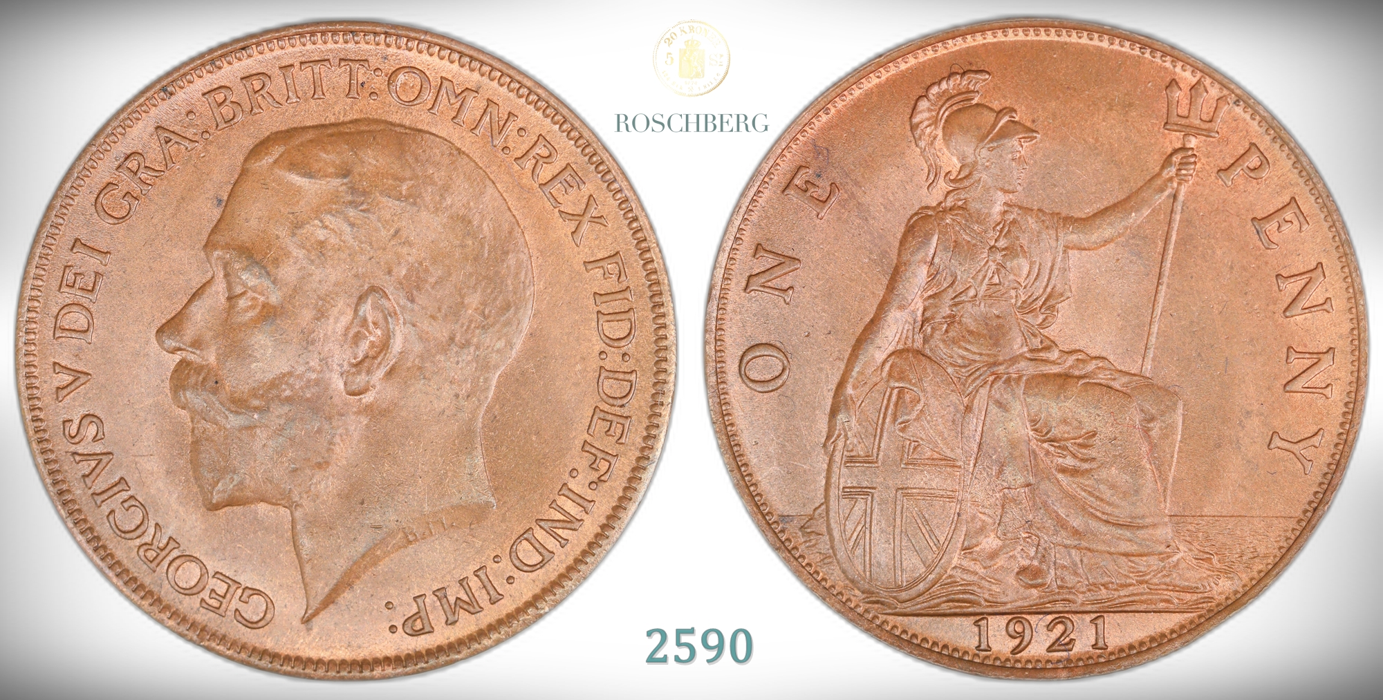 Great Britain Penny 1921  Kv: UNC