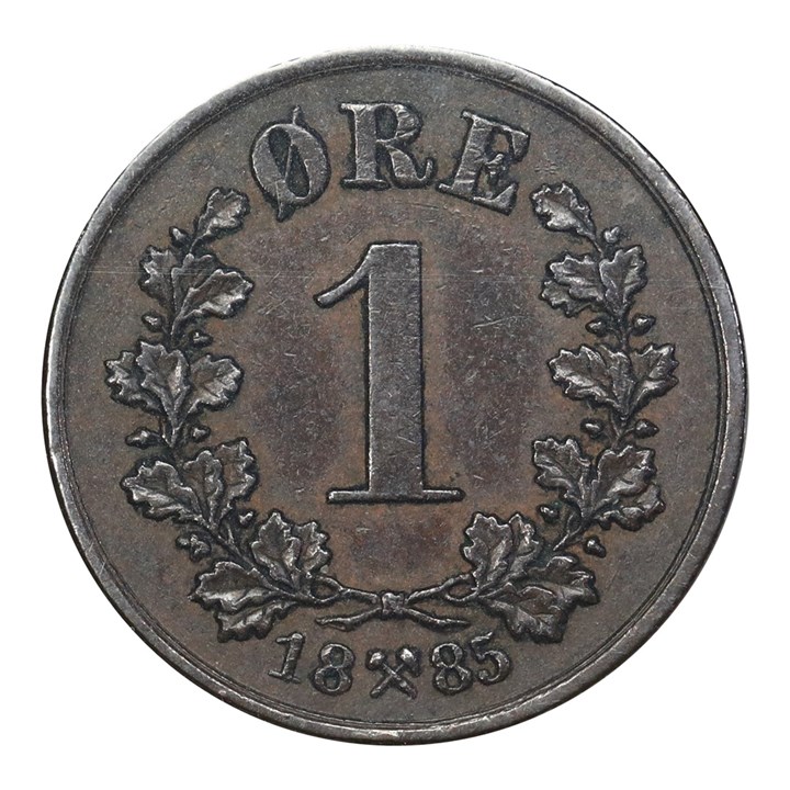 1 Øre 1885 Kv 1+/01