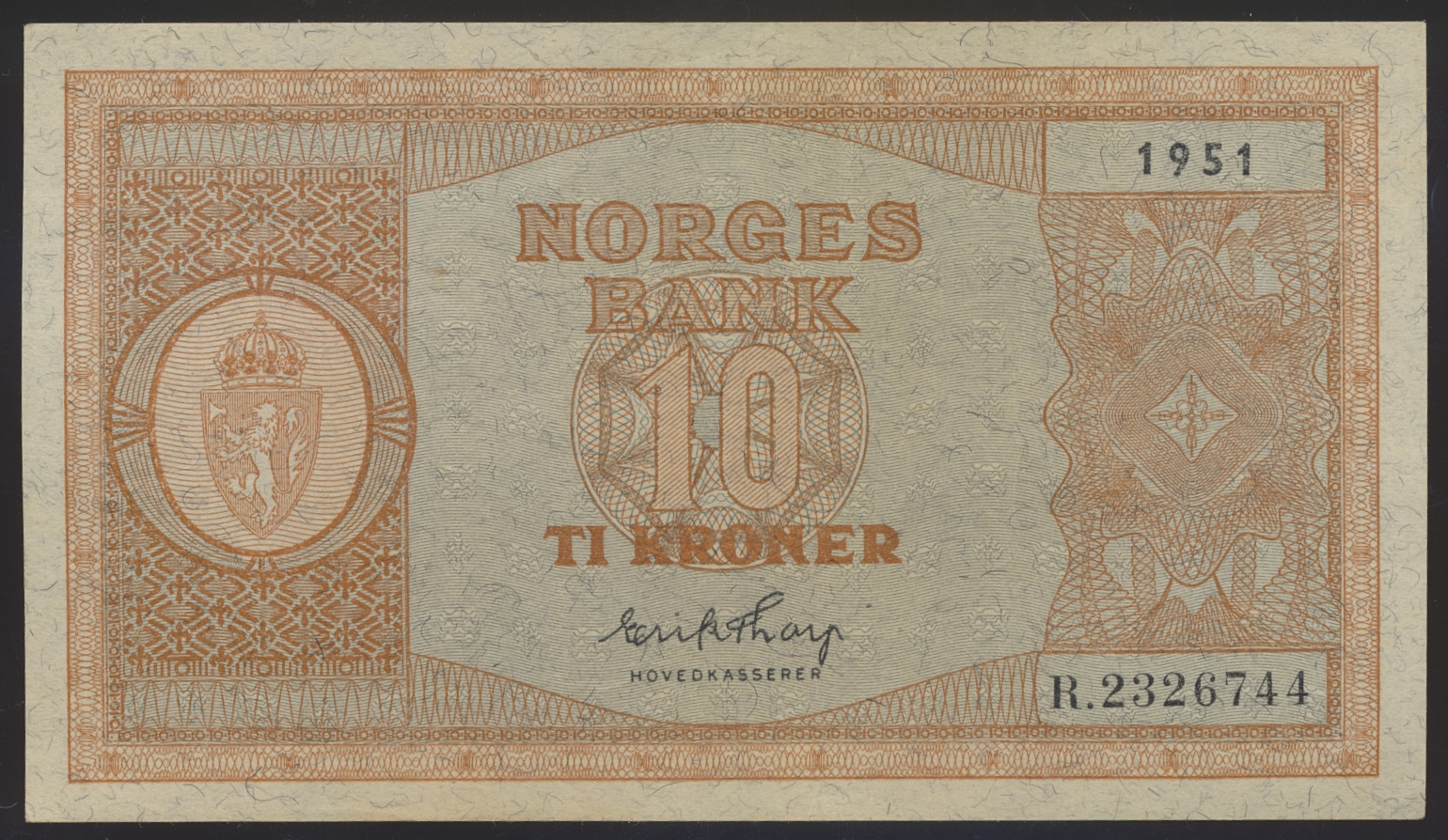 10 Kroner 1951 R Kv 1+/01