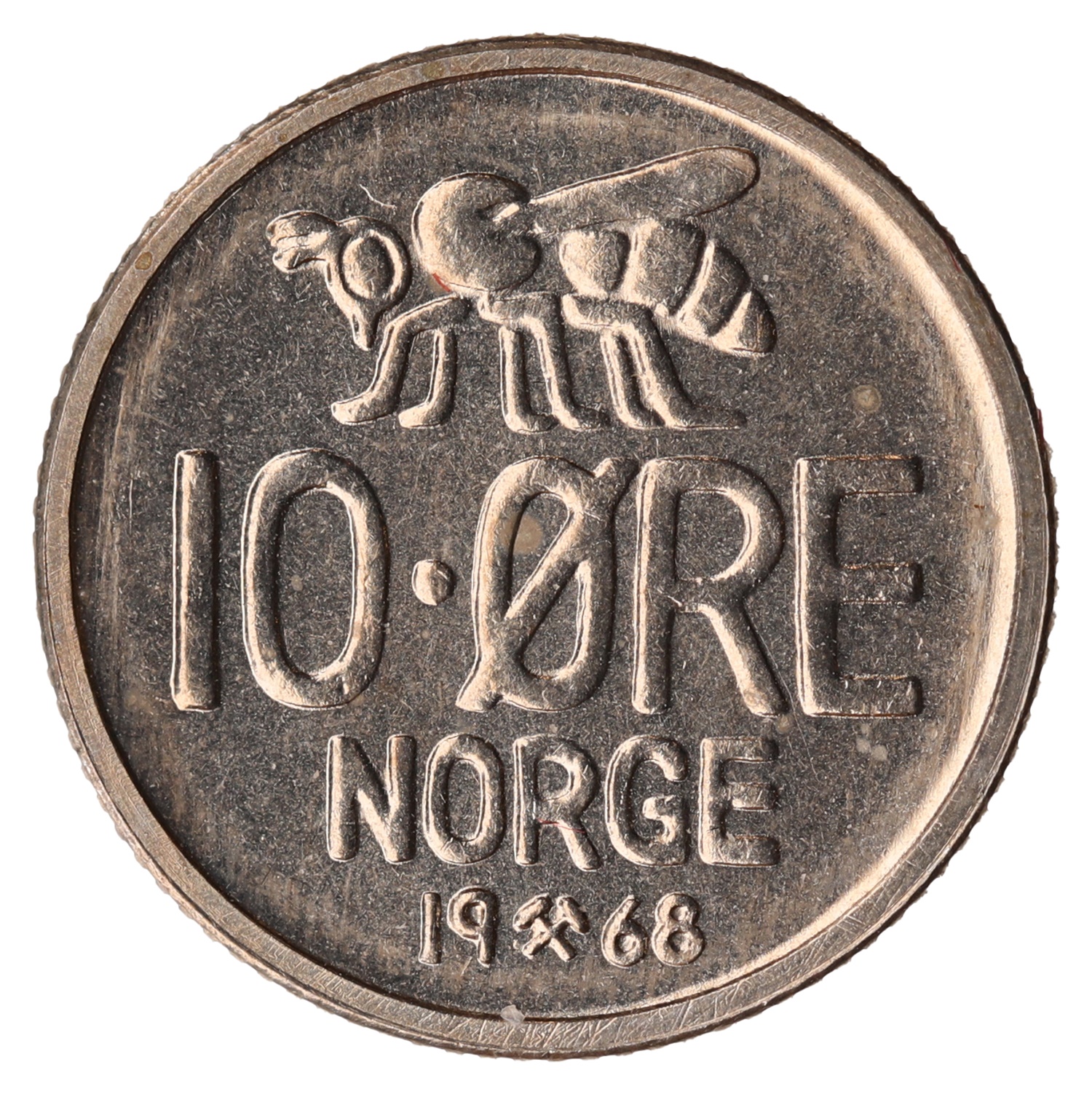 10 Øre 1968 Prakt
