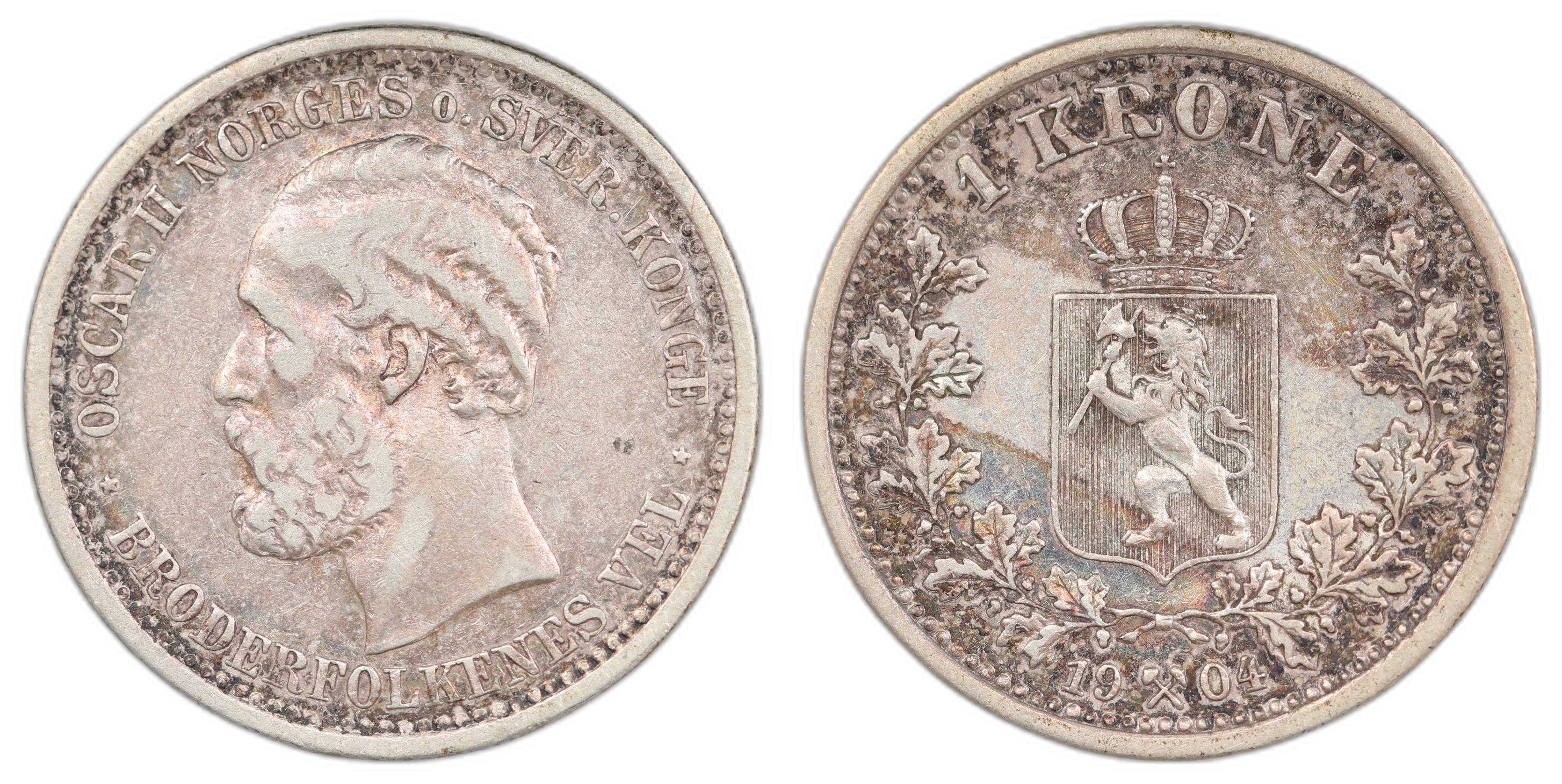 1 Krone 1904 Kv 1/1+