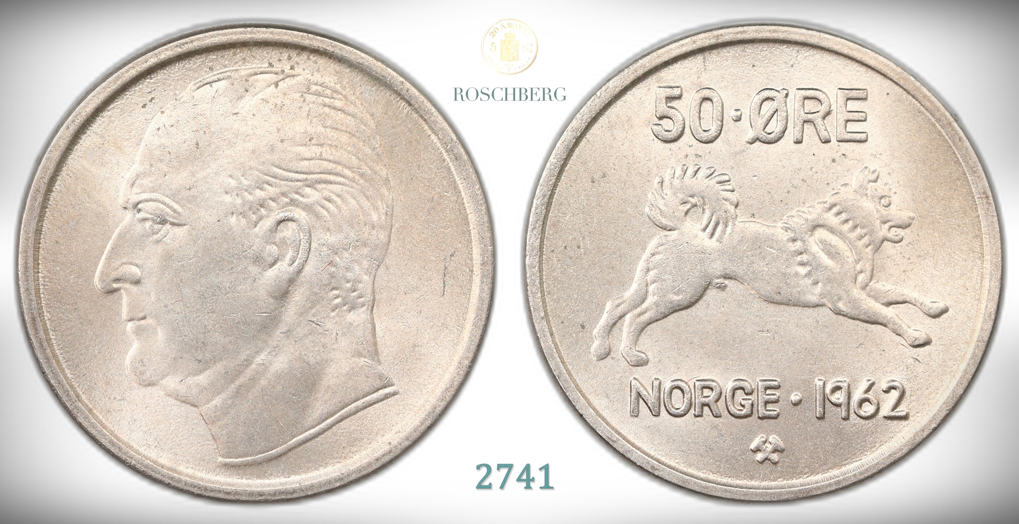 Norge 50 Øre 1962  Kv: 0