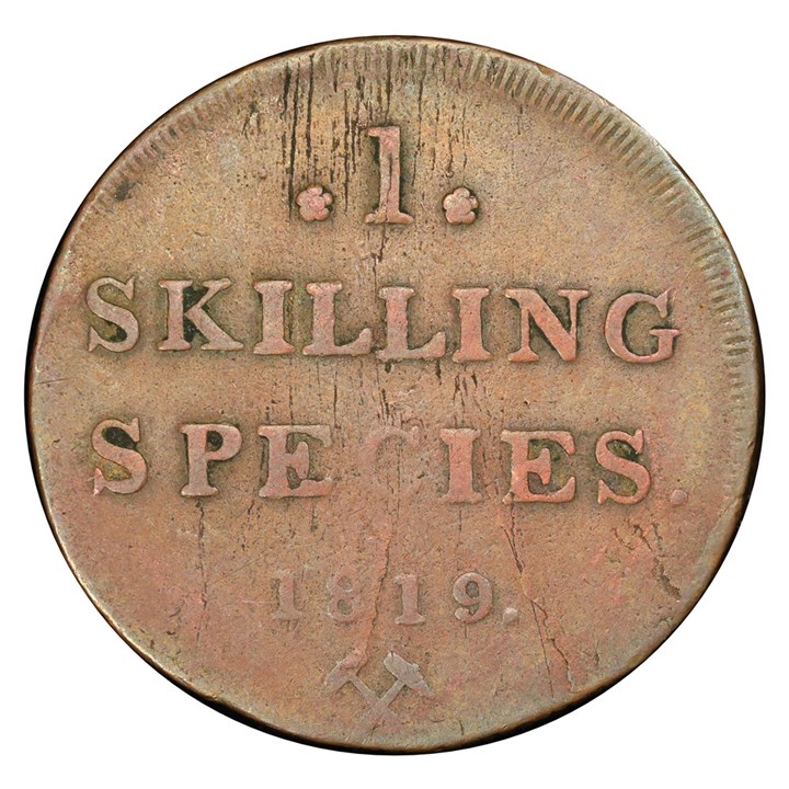 1 Skilling 1819 Kv 1/1-