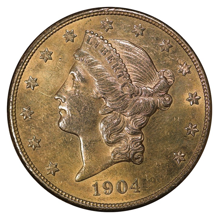 USA 20 Dollar 1904 S Kv 01, renset 
