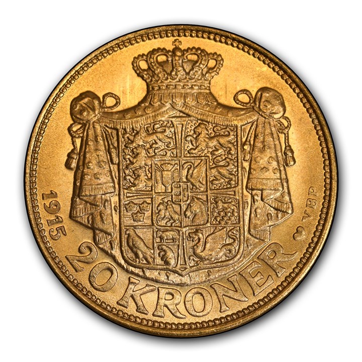Danmark 20 Kroner 1915 Kv 0