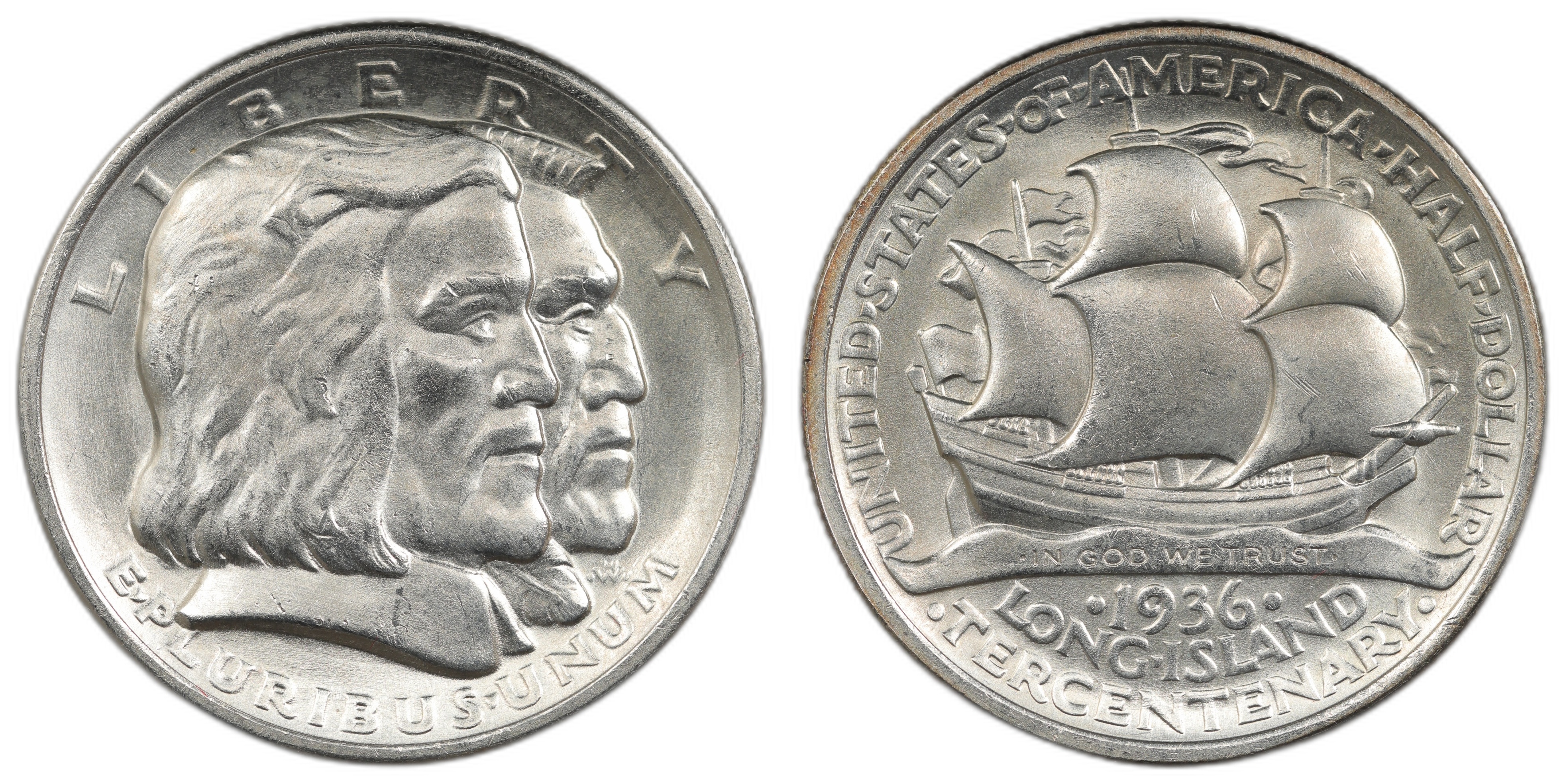 USA 50 Cents 1936 Long Island Kv: UNC