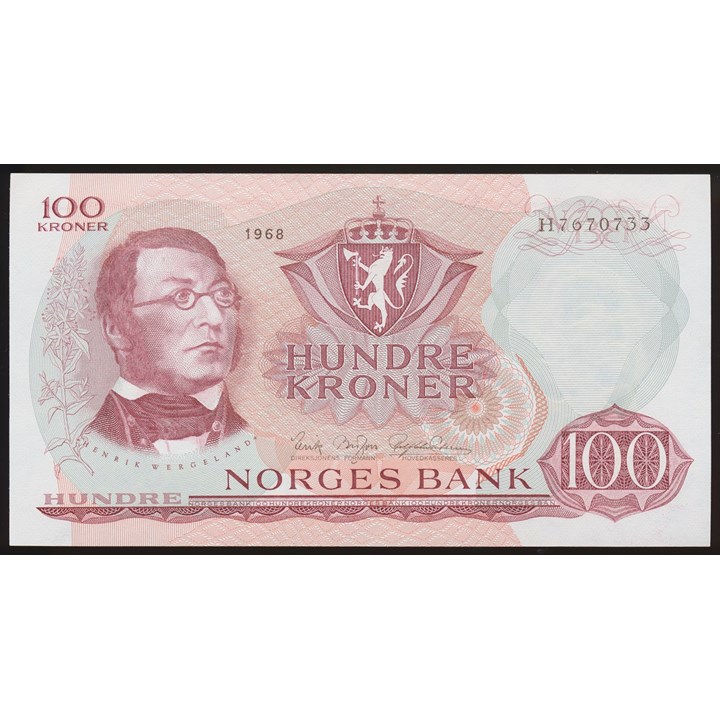 100 Kroner 1968 H Kv 0