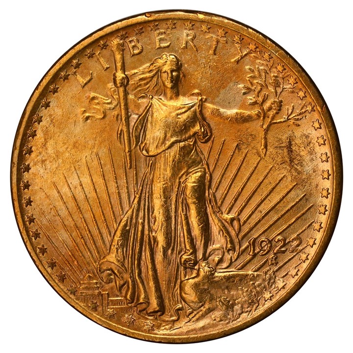 USA 20 Dollar 1922 Kv 0/01
