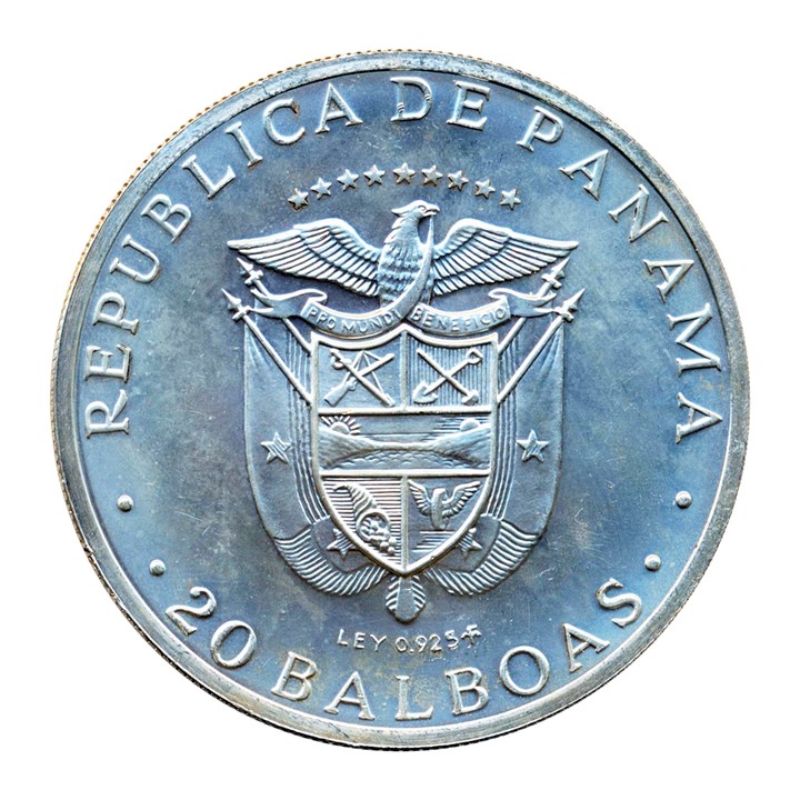 Panama 20 Balboas 1971 UNC