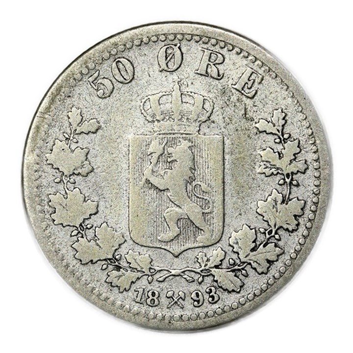50 Øre 1893 Kv 1-