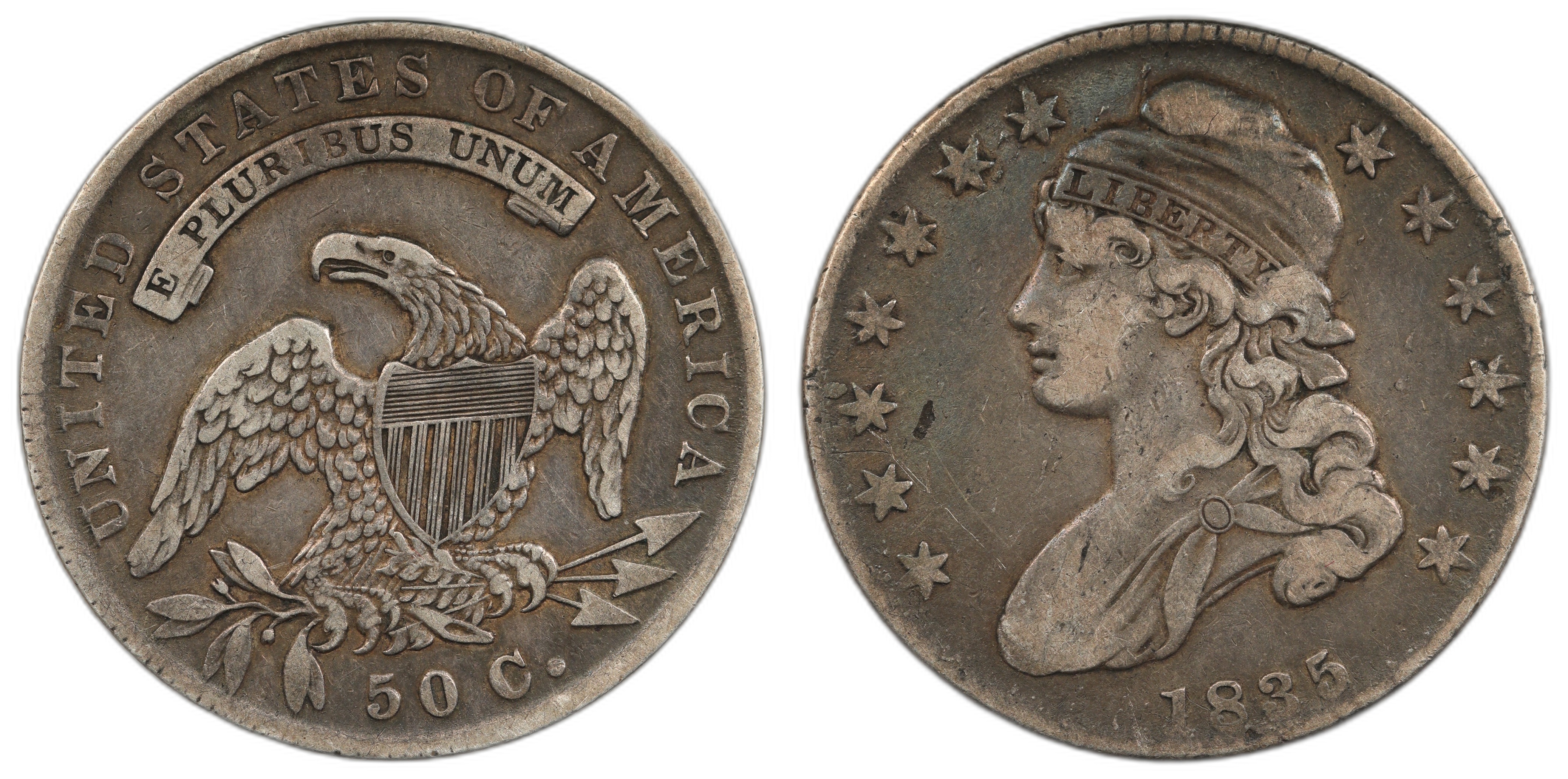 USA Half Dollar 1835 Kv VF