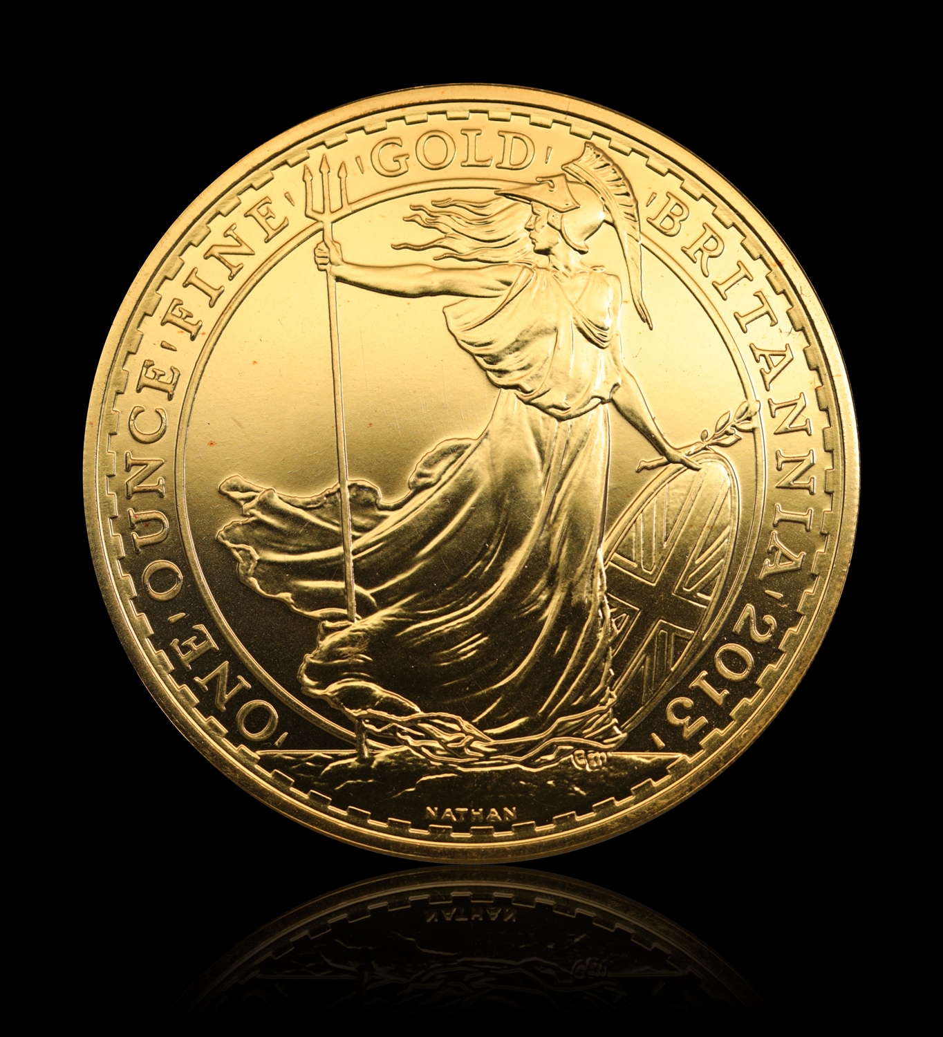 Storbriannia Britannia 1 Oz 9999 Gull UNC