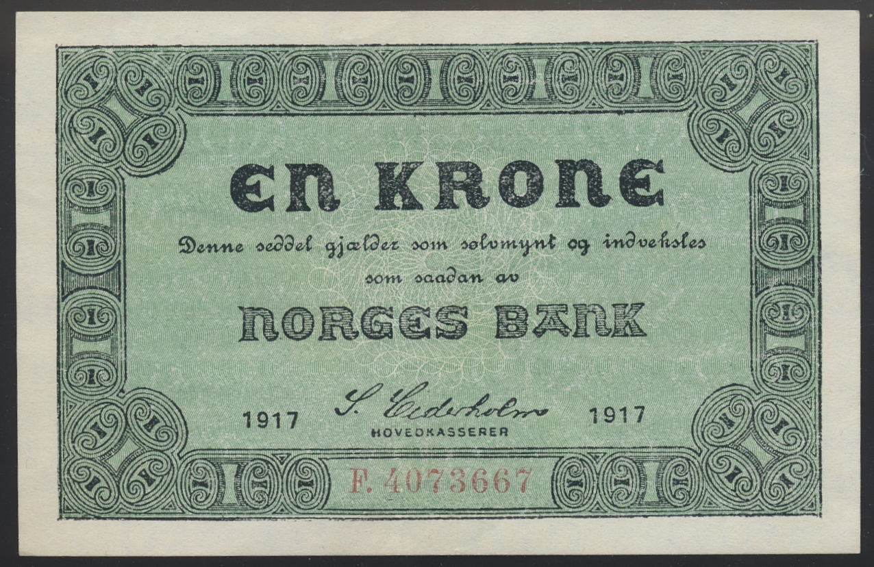 1 Krone 1917 F Kv 1+