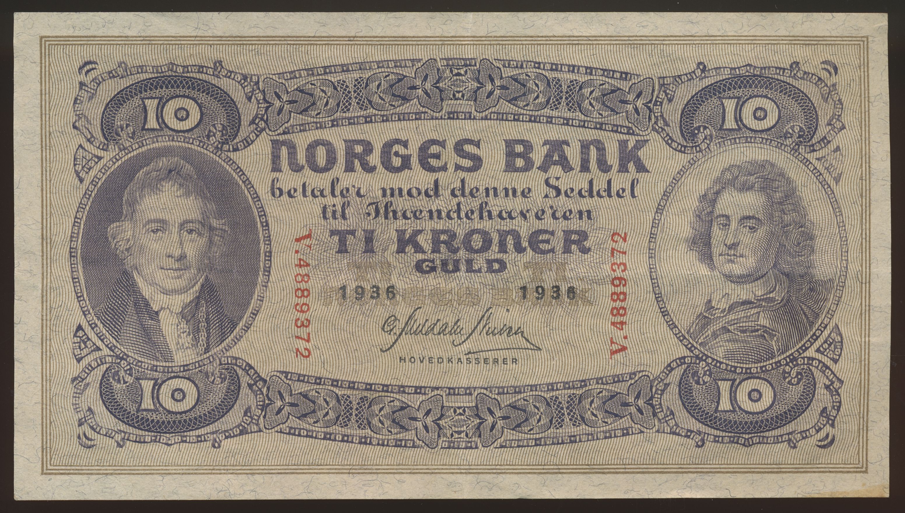 10 Kroner 1936 V Kv 1