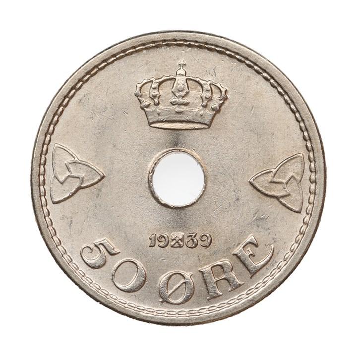 50 Øre 1939 Kv 0/01