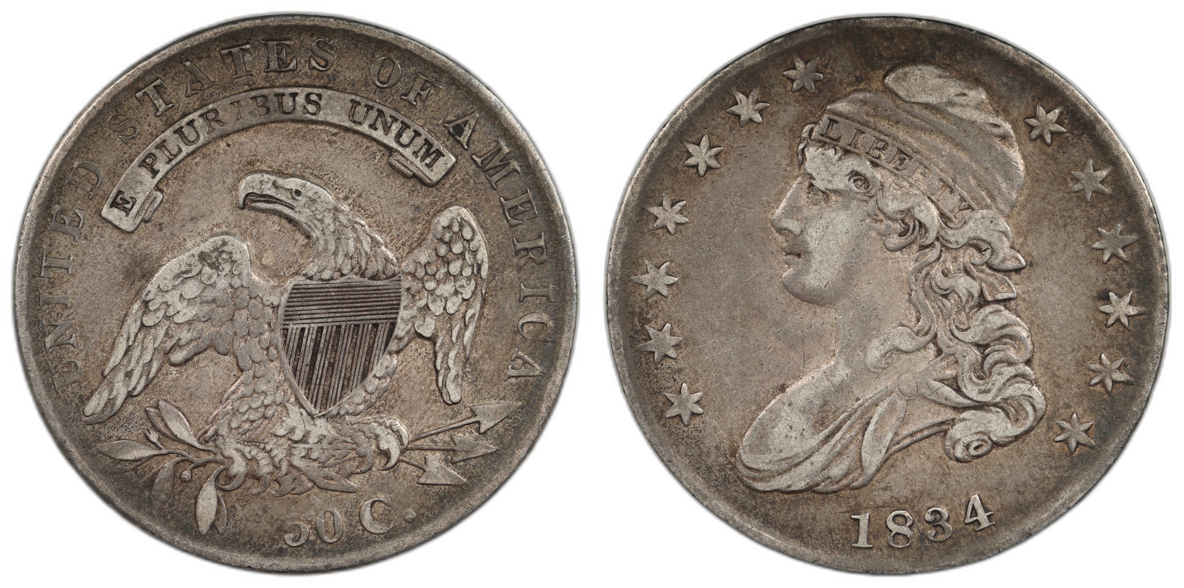 USA Half Dollar 1834 Kv VF