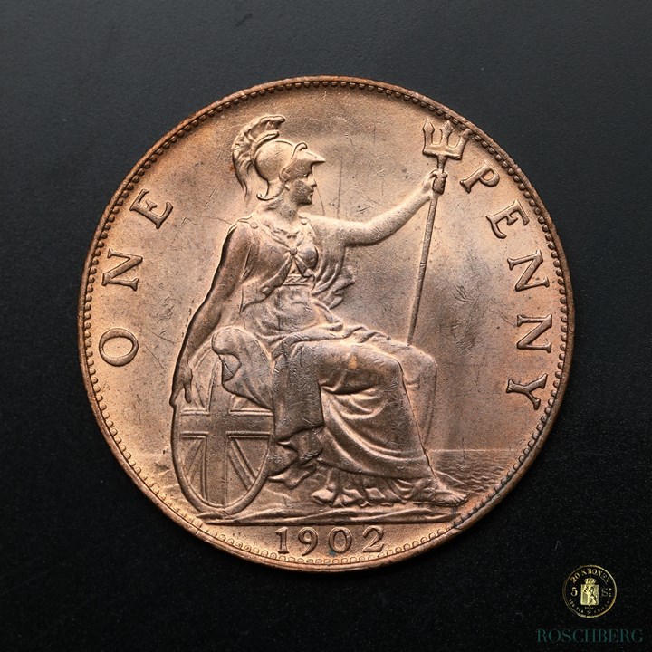 Great Britain Penny 1902 Kv UNC