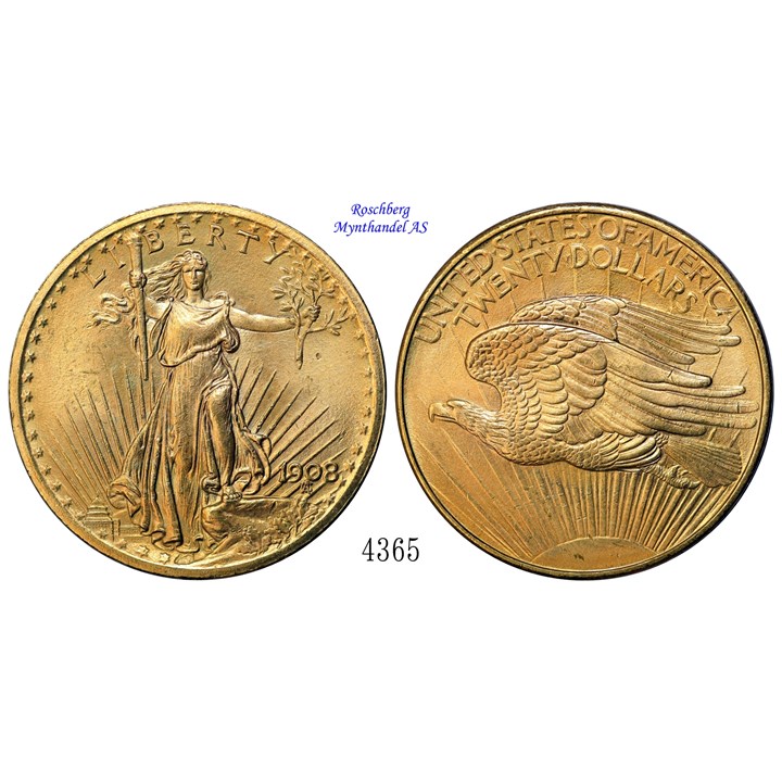 USA 20 Dollar 1908 UNC