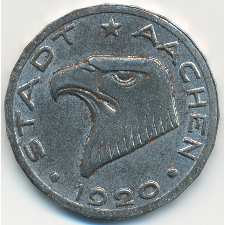 Tyskland - Aachen 50 Pfennig 1920 Kv 0/01