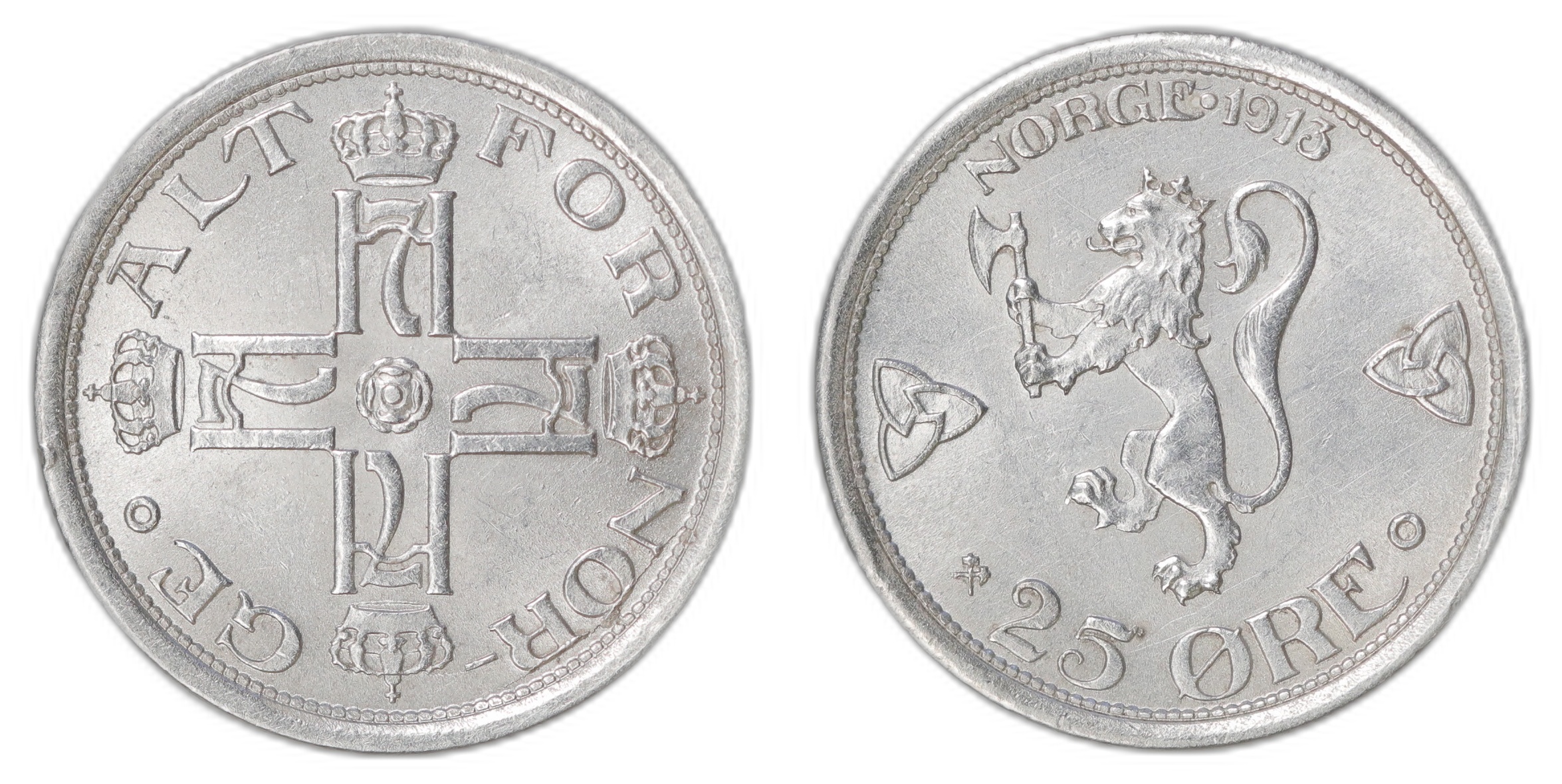 Norge 25 Øre 1913 Kv: 0/01