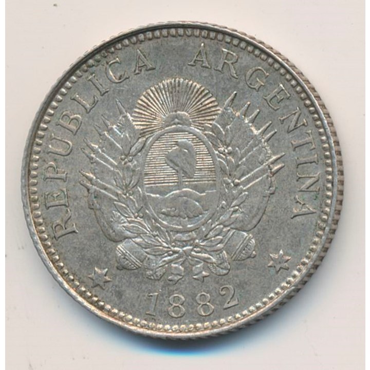Argentina 20 Centavos 1882 Kv 01