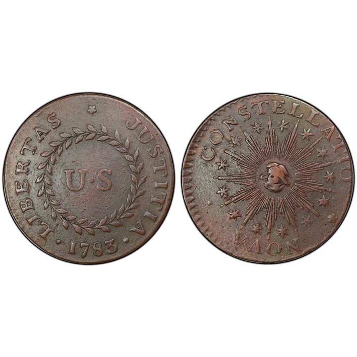 USA 1/2 Penny 1783 Kv 1+