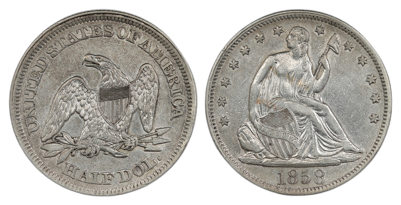 USA Half Dollar 1854 Kv: 1+/01 (AU)