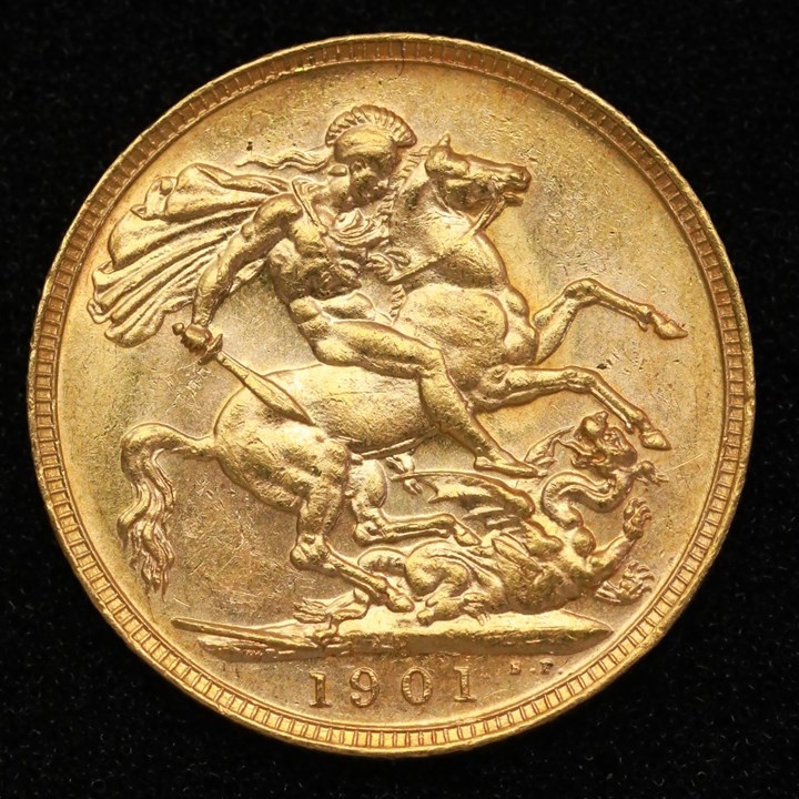 England Sovereign 1901 Kv 1+/01