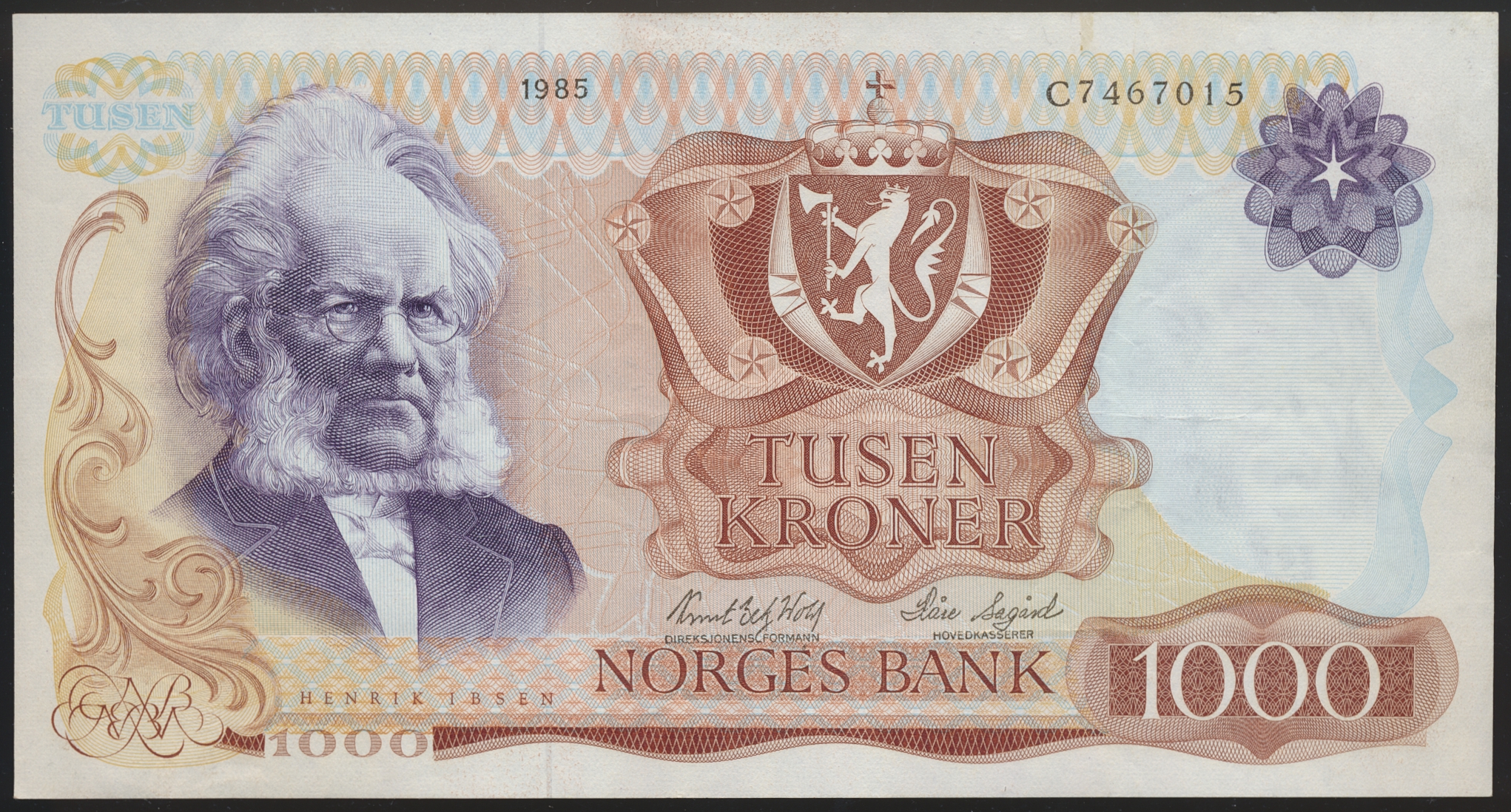 1000 Kroner 1985 C Kv 1
