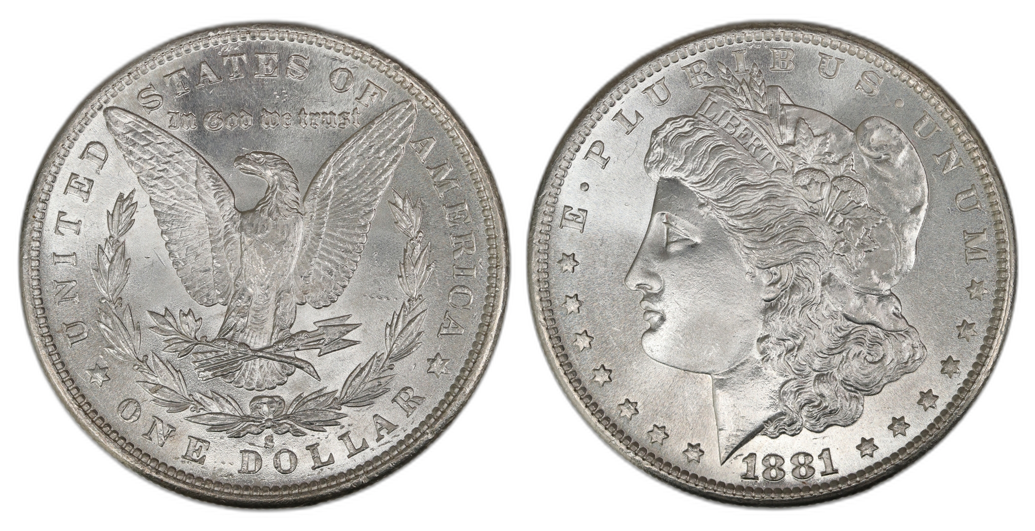 USA Dollar 1881-S  Kv: Choice UNC