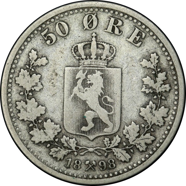 50 Øre 1898 Kv 1-