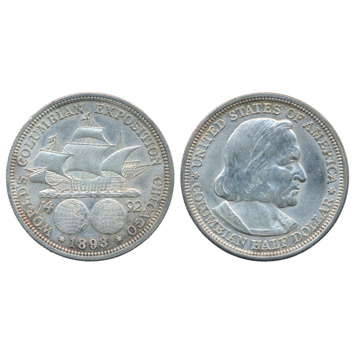 USA 1/2 Dollar 1893 "Columbian Columbian Exposition" AU