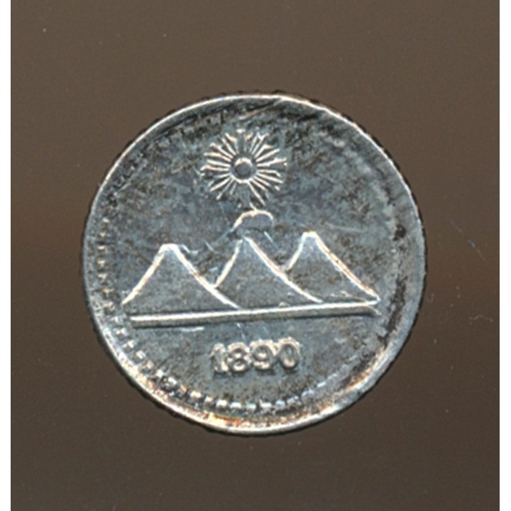 Guatemala 1/4 Real 1890 Kv 0