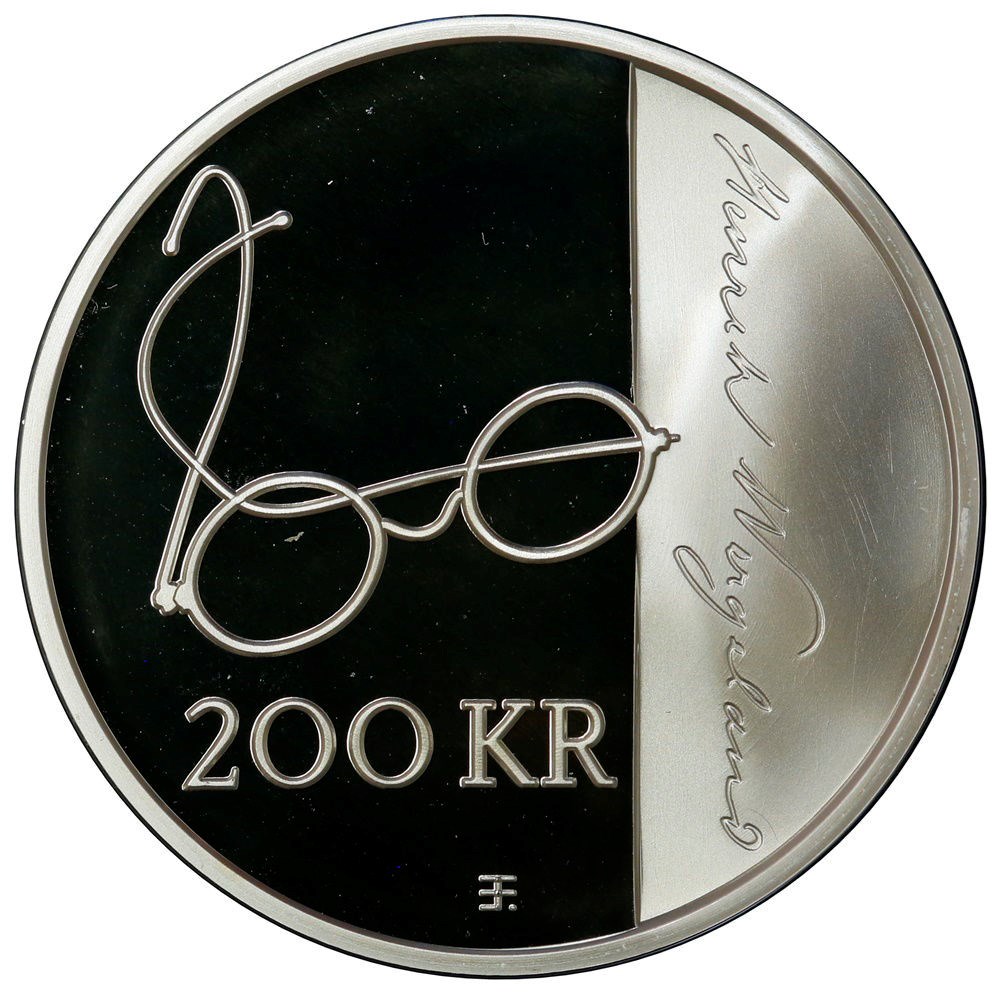 Investeringsparti med 50 Stk 200 Kroner 2008 Wergeland Proof