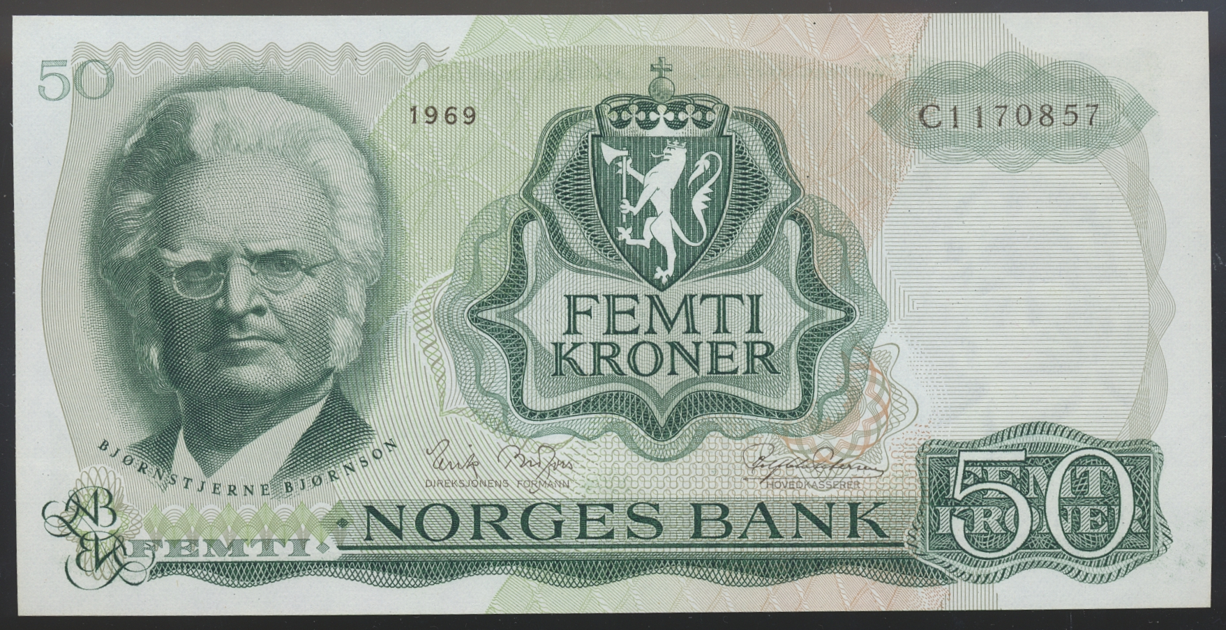 50 Kroner 1969 C Kv 0 (UNC)