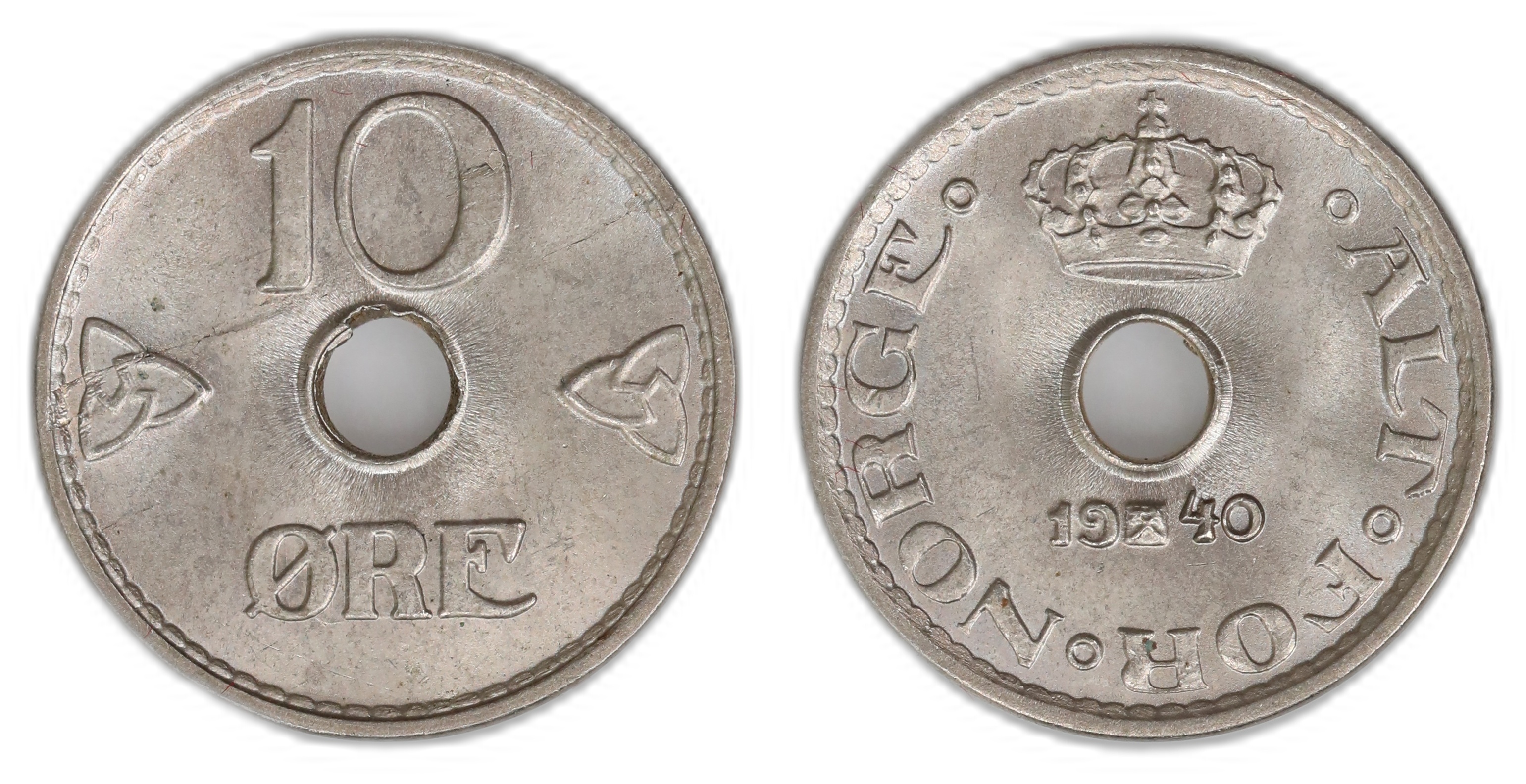 Norge 10 Øre 1940  Kv: 0