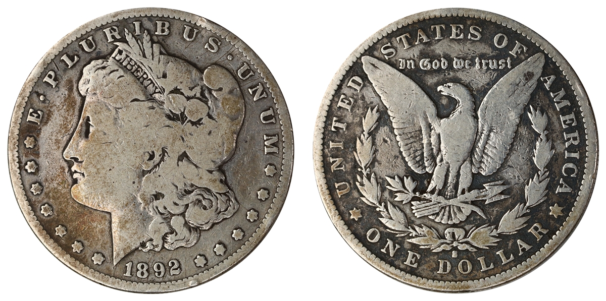 USA Dollar 1892-S VG